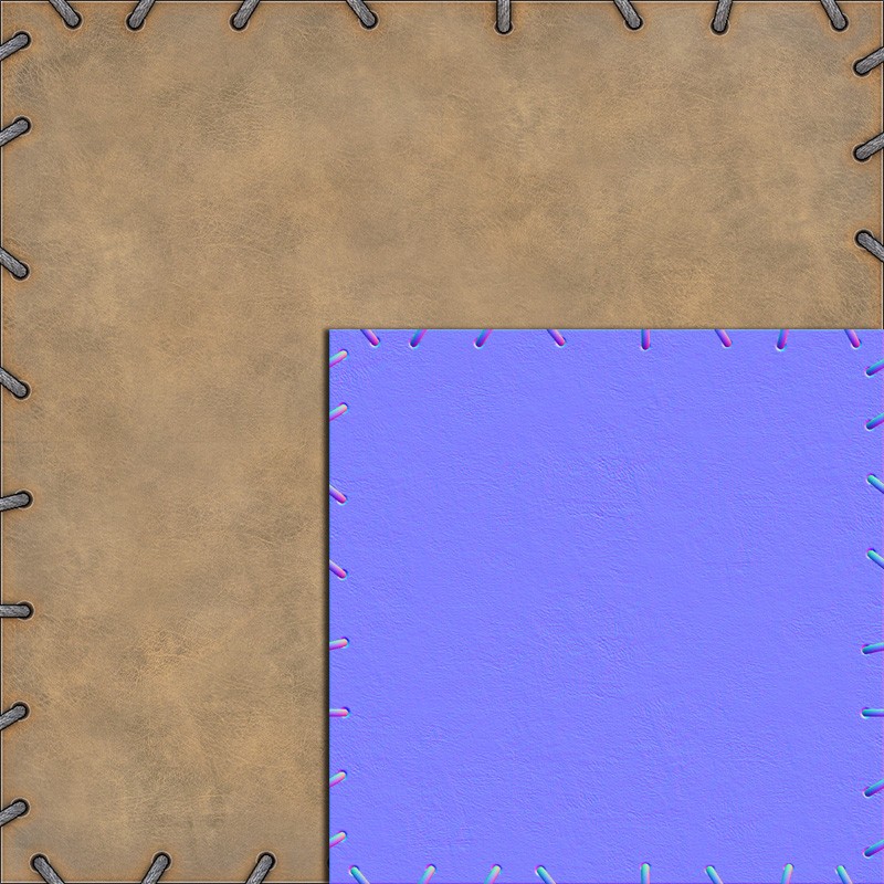Old tileable stitched leather  preview image 1